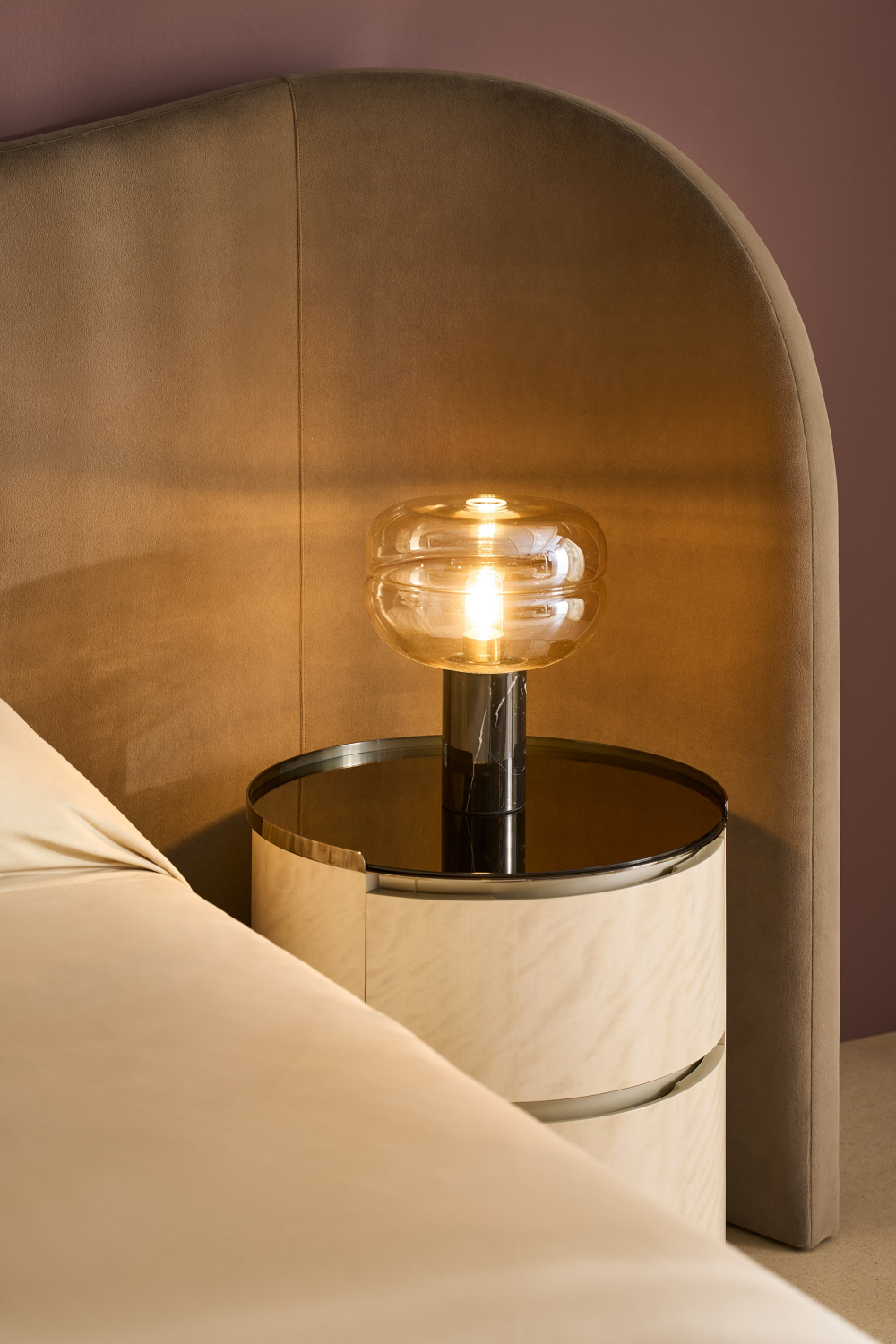 Round 2-Drawer Nightstand | Caracole Muse | Caracole.eu.com