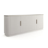 Matte Pearl 4-Door Sideboard | Caracole Love