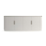 Matte Pearl 4-Door Sideboard | Caracole Love