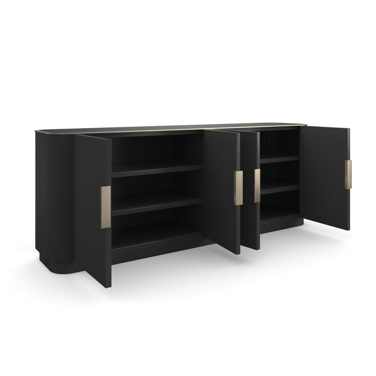 Dark Chocolate 4-Door Sideboard | Caracole Love