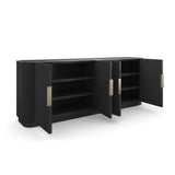 Dark Chocolate 4-Door Sideboard | Caracole Love