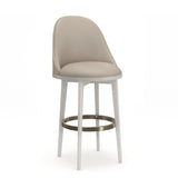 Ivory Fabric Bar Stool | Caracole Another Round
