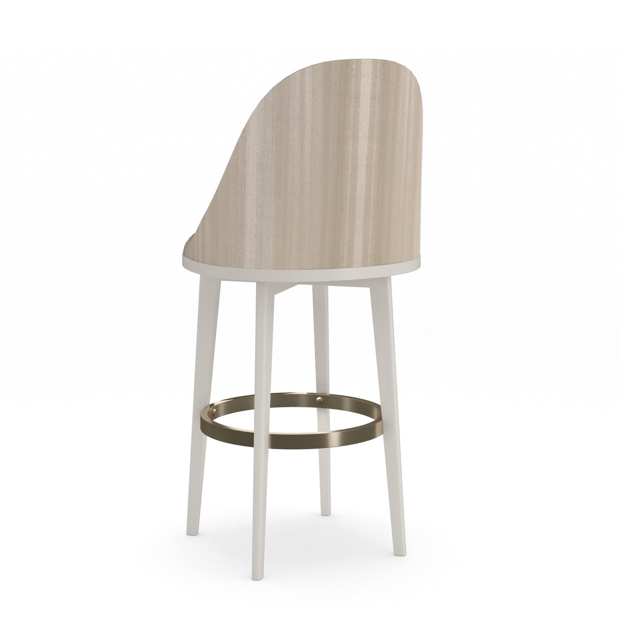 Ivory Fabric Bar Stool | Caracole Another Round