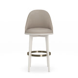 Ivory Fabric Bar Stool | Caracole Another Round