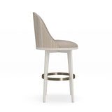 Ivory Fabric Bar Stool | Caracole Another Round