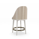 Ivory Fabric Counter Stool | Caracole Another Round