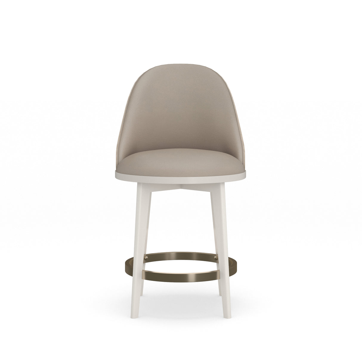 Ivory Fabric Counter Stool | Caracole Another Round