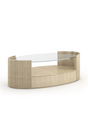 Glass Top Oval Coffee Table | Caracole Love | Caracole.eu.com