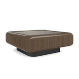 Bronze Glass Square Coffee Table | Caracole Gelee