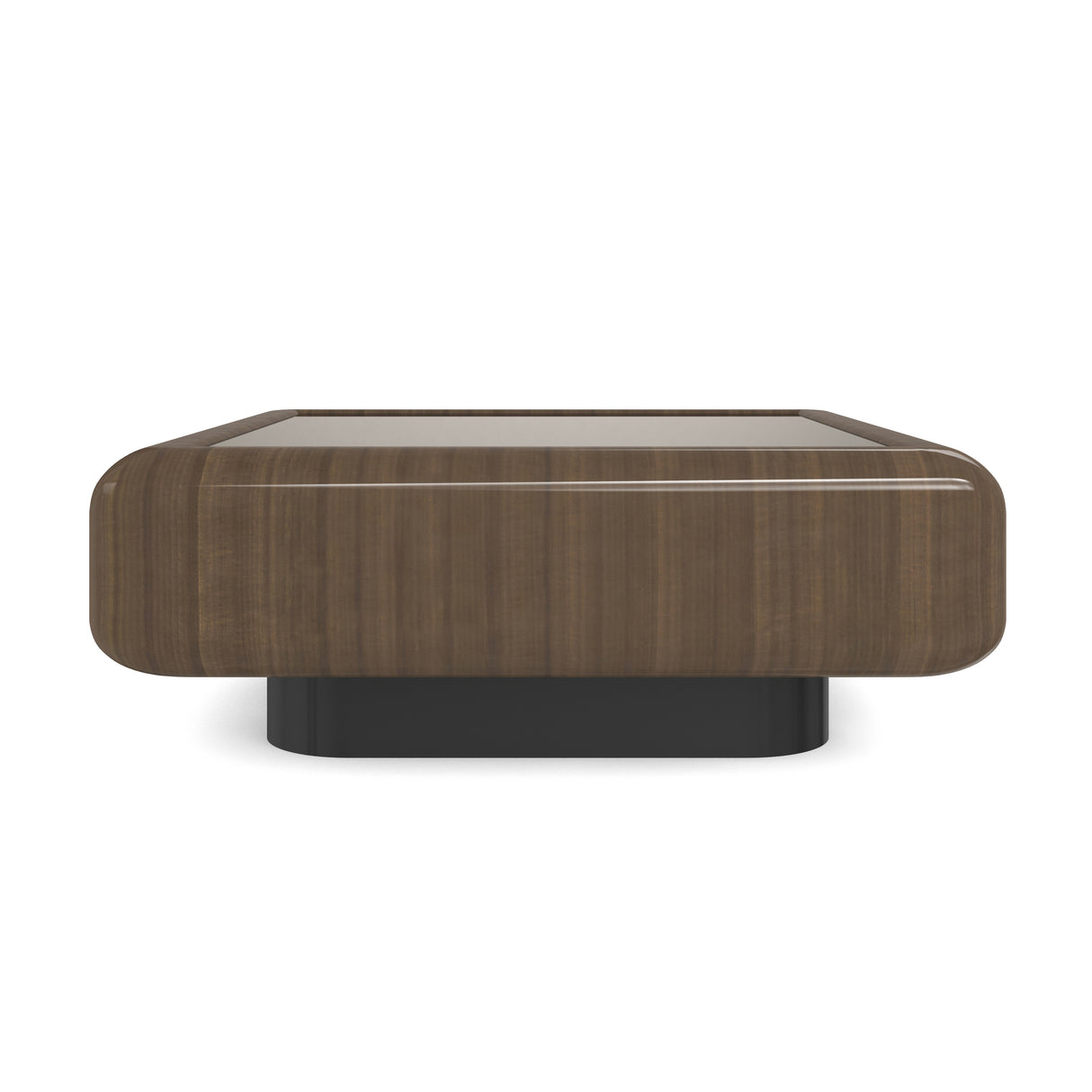 Bronze Glass Square Coffee Table | Caracole Gelee
