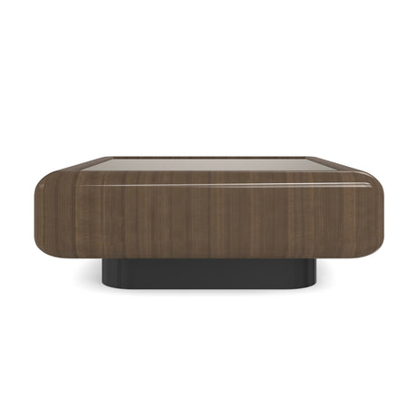 Bronze Glass Square Coffee Table | Caracole Gelee