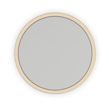 Round Matte Pearl Reeded End Table | Caracole Love
