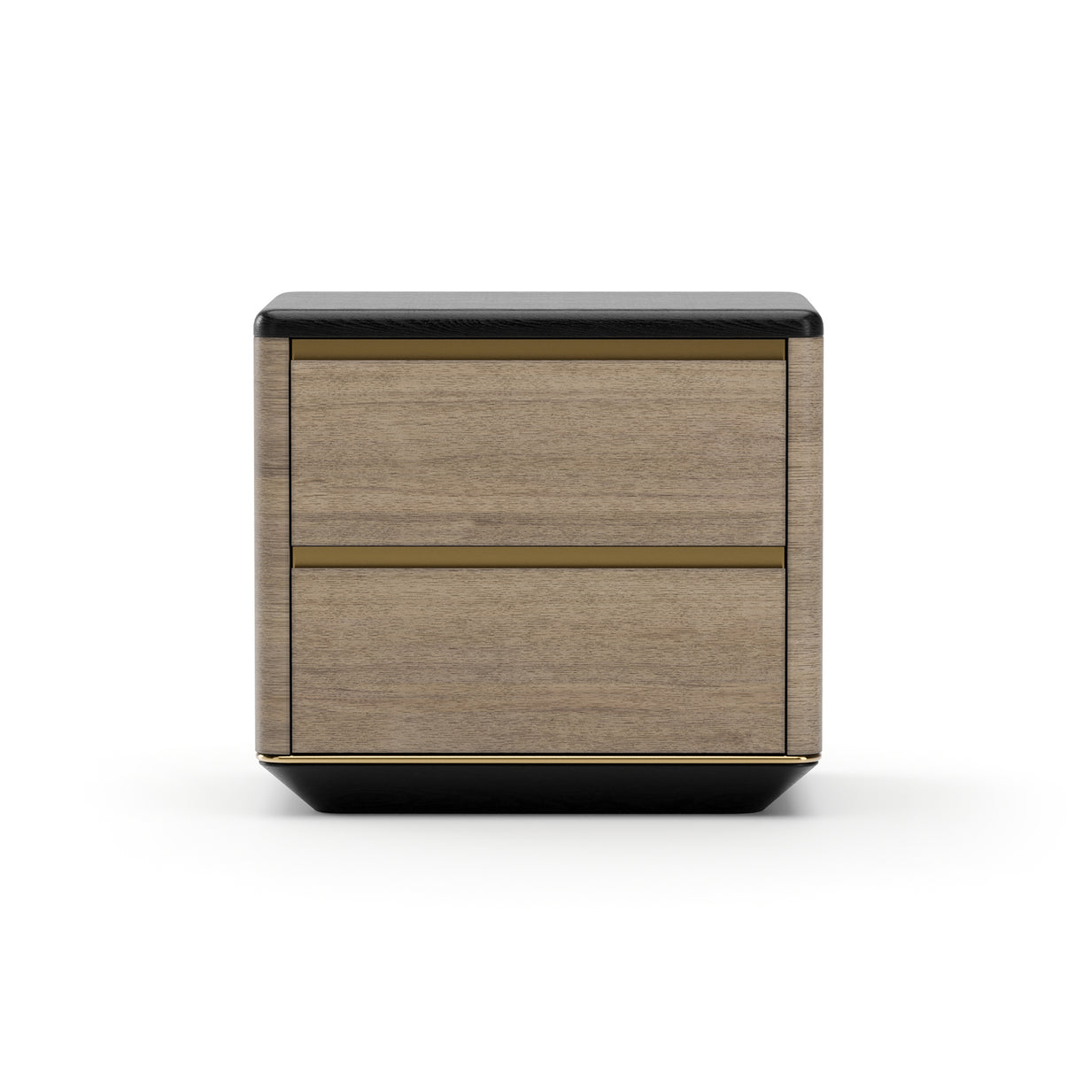 Chocolate 2-Drawer Nightstand | Caracole Madera Plinth