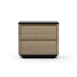 Chocolate 2-Drawer Nightstand | Caracole Madera Plinth