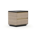Chocolate 2-Drawer Nightstand | Caracole Madera Plinth