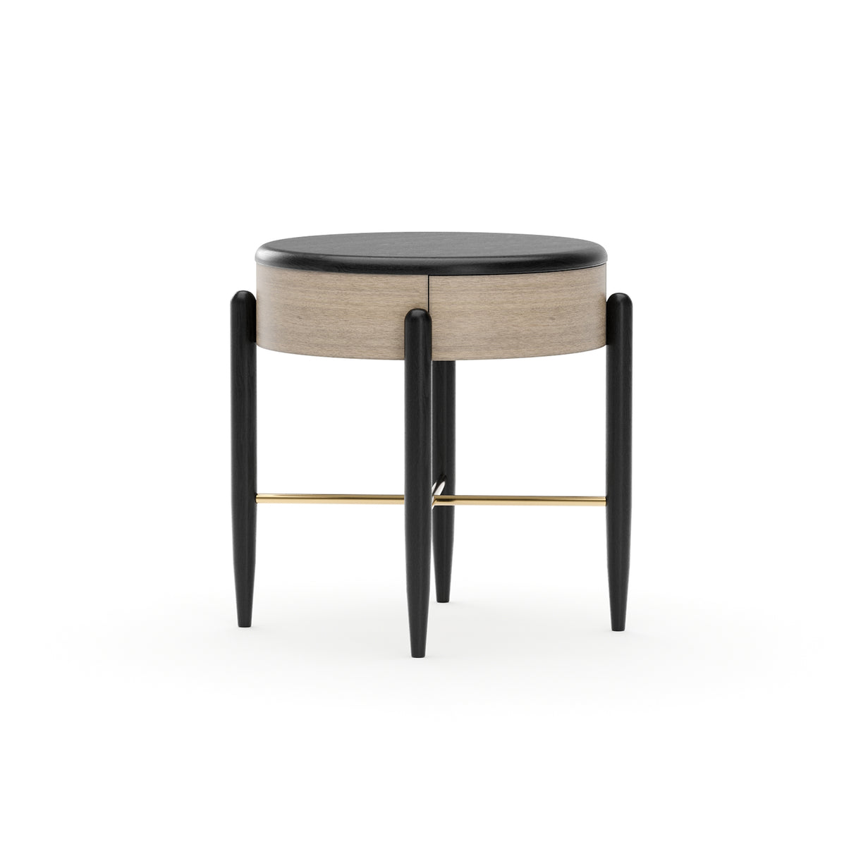 Chocolate 1-Drawer Nightstand | Caracole Madera