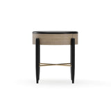 Chocolate 1-Drawer Nightstand | Caracole Madera
