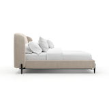 Curved Upholstered King Bed | Caracole Madera