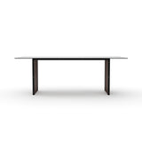 Dark Slatted Rectangle Dining Table | Caracole Pinstripe