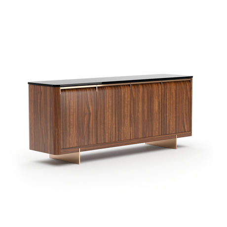 Glass top 4-Door Sideboard | Caracole Altura