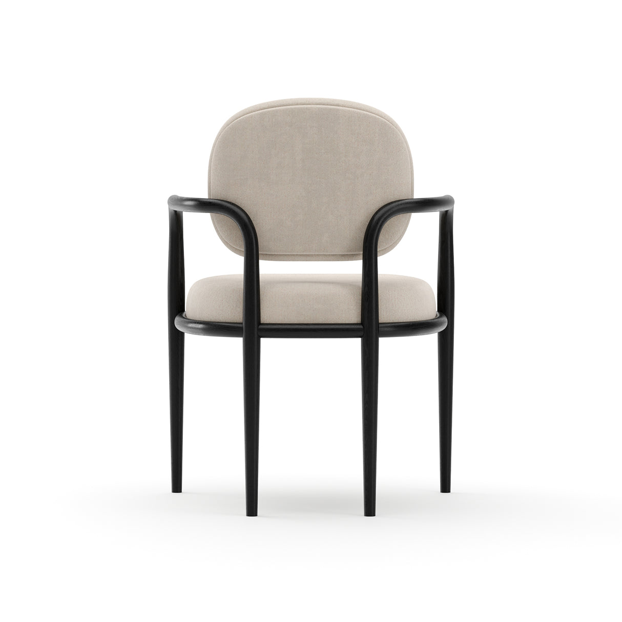 Upholstered Walnut Dining Armchair | Caracole Madera