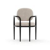 Upholstered Walnut Dining Armchair | Caracole Madera