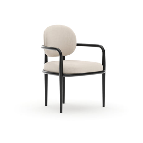 Upholstered Walnut Dining Armchair | Caracole Madera