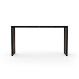 Dark Chocolate Console Table | Caracole Pinstripe