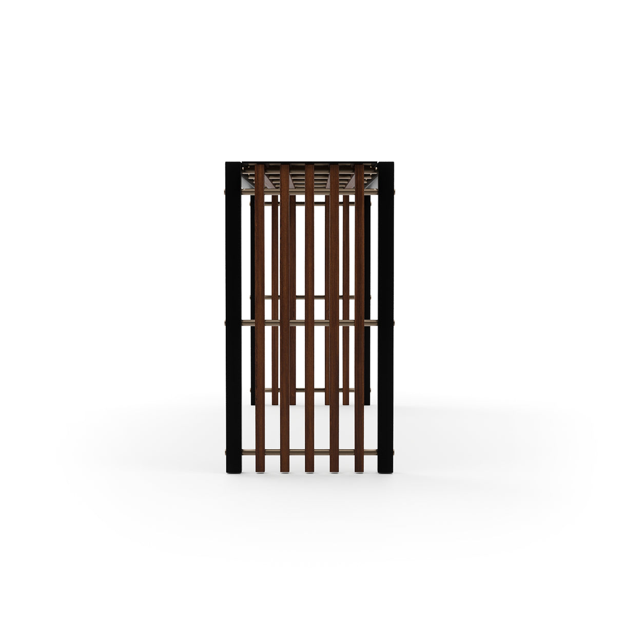 Dark Chocolate Console Table | Caracole Pinstripe