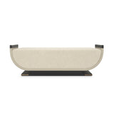 Upholstered Curved Bench | Caracole Crete