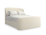 Curved Upholstered King and Queen Bed | Caracole Sweet Embrace