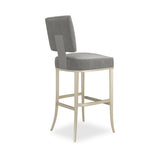 Gray Soft Silver Bar Stool | Caracole Reserved Seating
