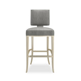Gray Soft Silver Bar Stool | Caracole Reserved Seating