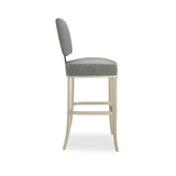 Gray Soft Silver Bar Stool | Caracole Reserved Seating