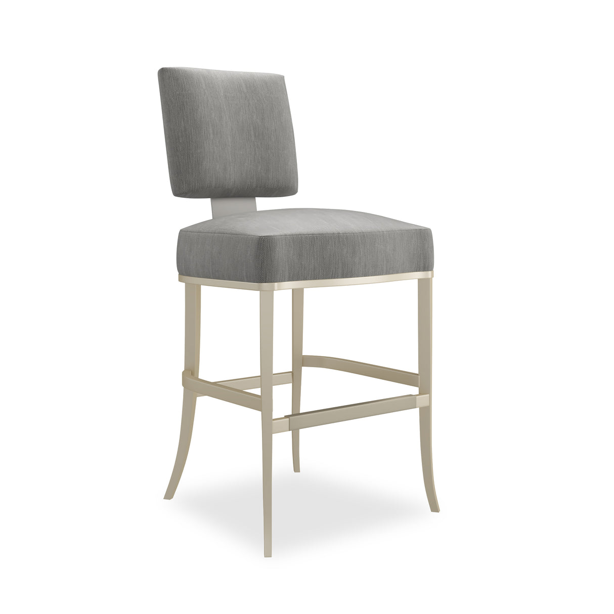 Gray Soft Silver Counter Stool | Caracole Reserved Seating