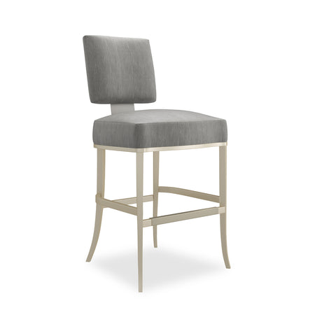 Gray Soft Silver Counter Stool | Caracole Reserved Seating
