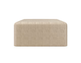 Oatmeal upholstered Coffee Table | Caracole Bridge the Gap