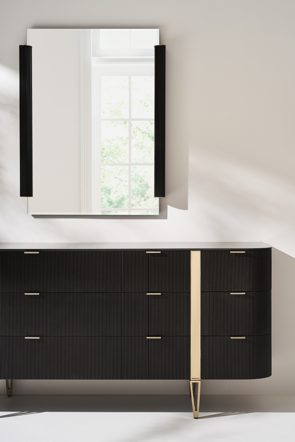 Dark Brown Reeded Dresser | Caracole Love At First Sight | Caracole.com