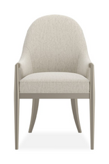 White Arched-Back Dining Armchair | Caracole Natural Choice | Caracole.eu.com