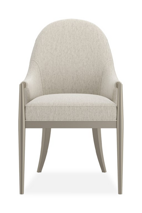 White Arched-Back Dining Armchair | Caracole Natural Choice | Caracole.eu.com