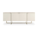 Mirror-Polished 4-Door Media Cabinet | Caracole Wish You Were Here