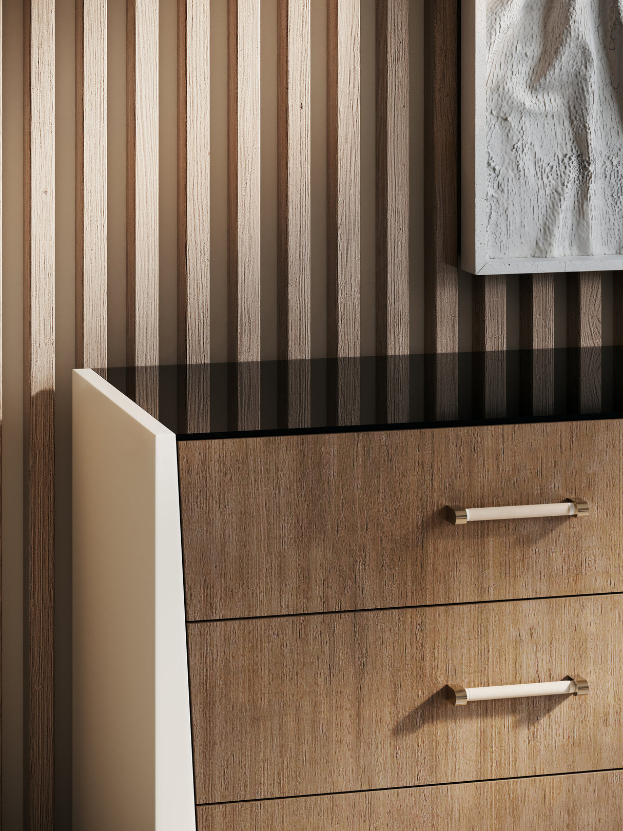 Smoked Bronze Glass Dresser | Caracole Counter Balance