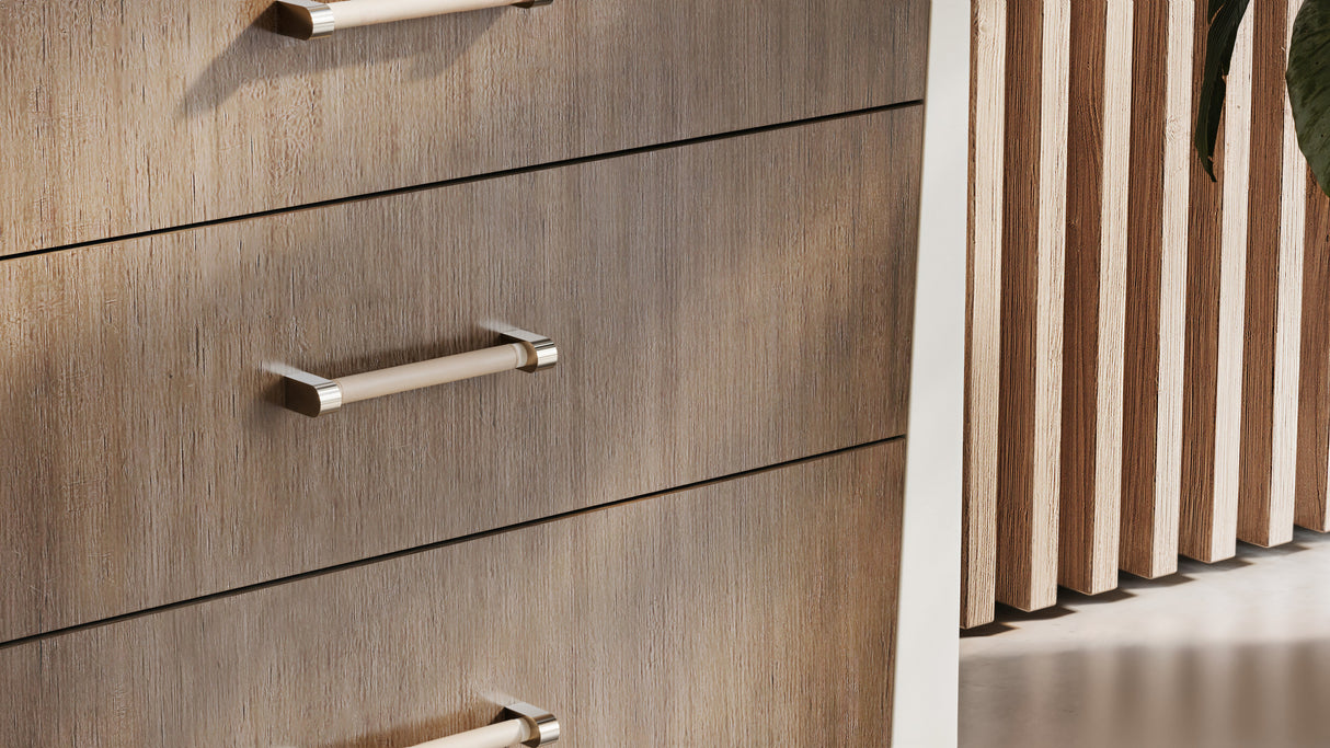 Smoked Bronze Glass Dresser | Caracole Counter Balance