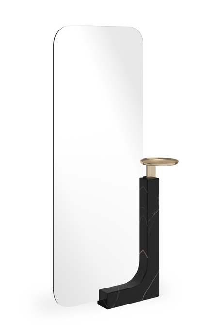 Black Marble Stand Floor Mirror | Caracole Overlap | Caracole.eu.com