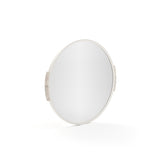 Travertine Accent Round Wall Mirror | Caracole Overlap