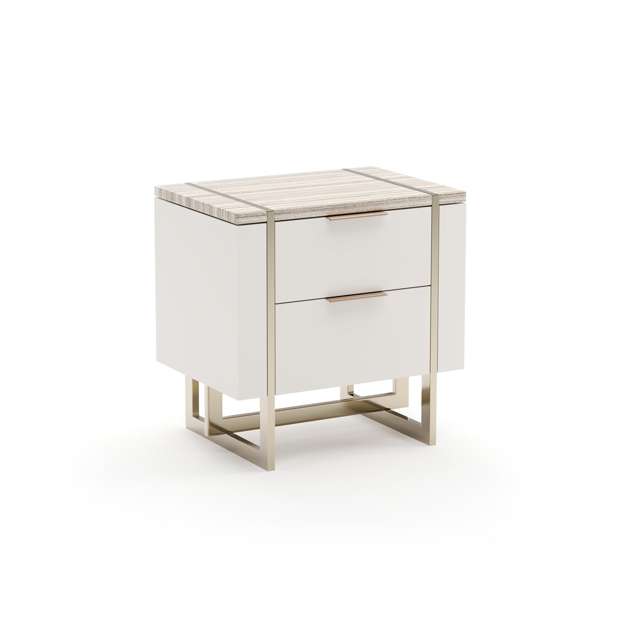 White 3-Drawer Nightstand | Caracole Wish You Were Here