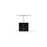 Black Marble Base Nightstand | Caracole Overlap
