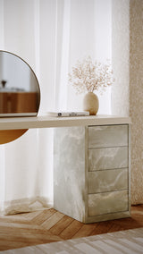 Green Onyx Vanity Desk | Caracole Monaco