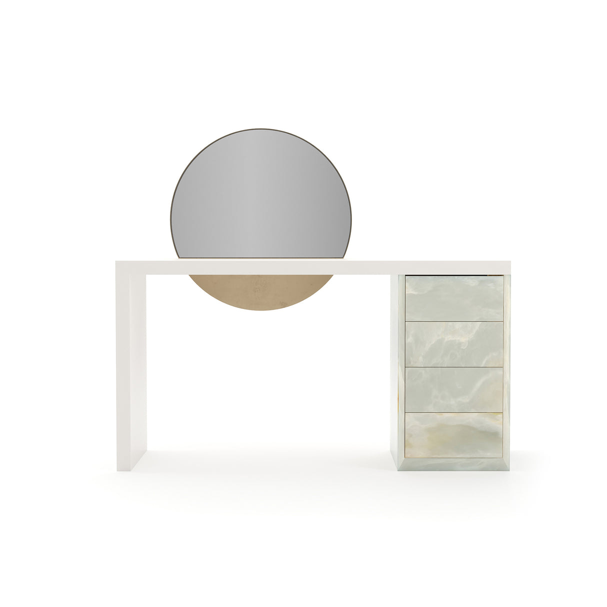 Green Onyx Vanity Desk | Caracole Monaco