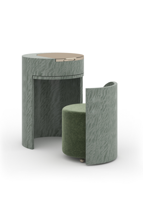 Green Vanity with Pull-Out Chair | Caracole Absinthe | Caracole.eu.com